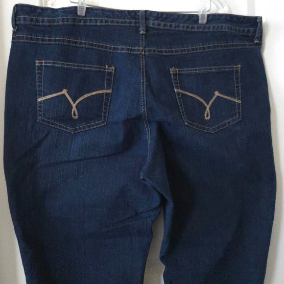 JMS Just My Size Plus Size 26W Bootcut Jeans Dark Wash Stretch Denim Classic Fit - Picture 5 of 7